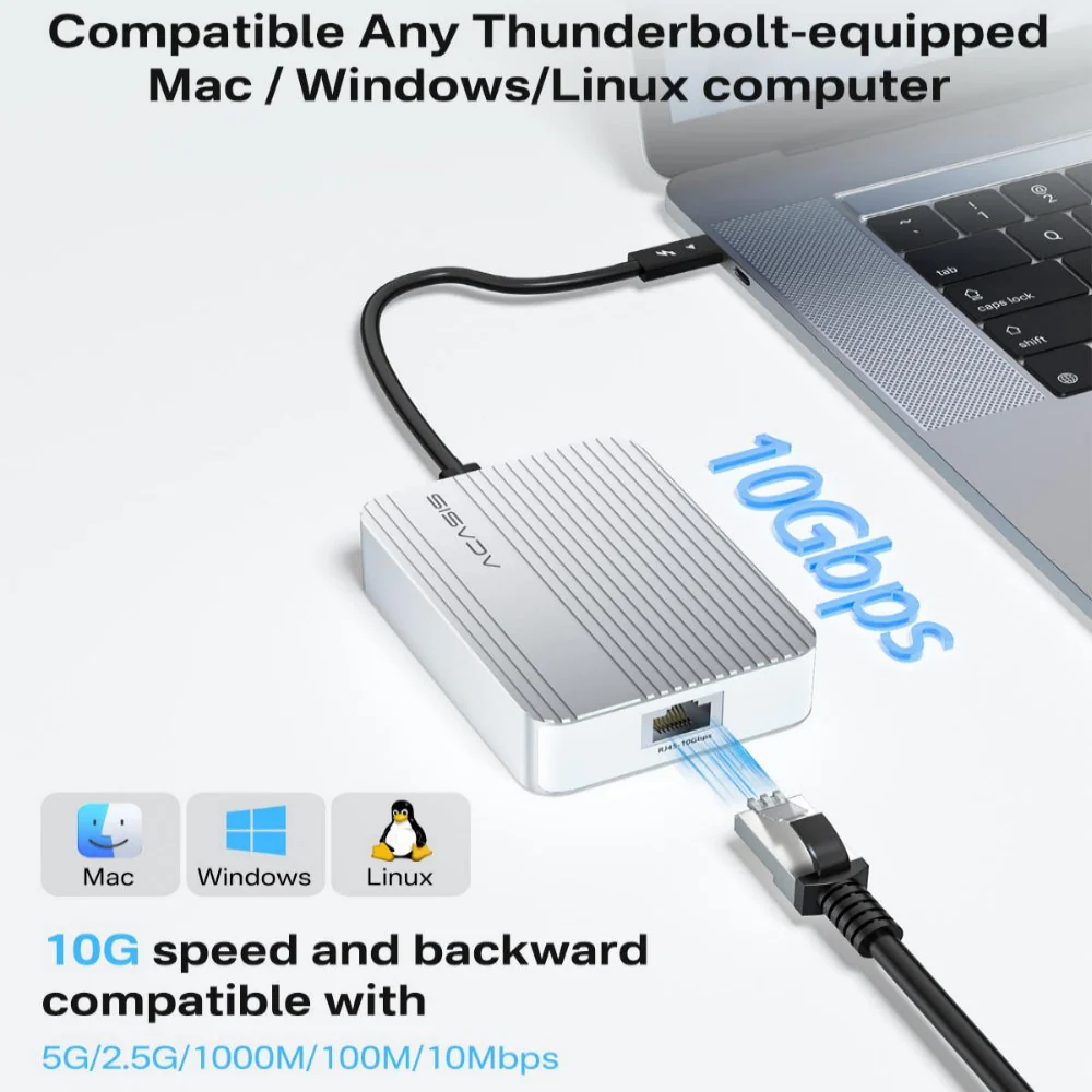 Acasis USB4 to 10 Gigabit Ethernet Adapter - Image 7