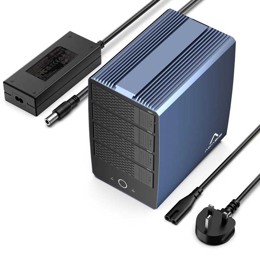 Acasis 40Gbps 6-Bay Hybrid HDD NVMe Enclosure (4 HDD + 2 SSD) - Image 15