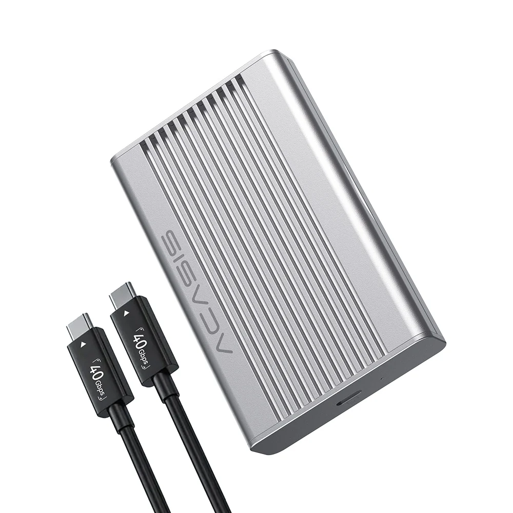 Acasis 40Gbps USB4 M.2 NVMe Enclosure with Aluminum Fin Cooling - Image 7