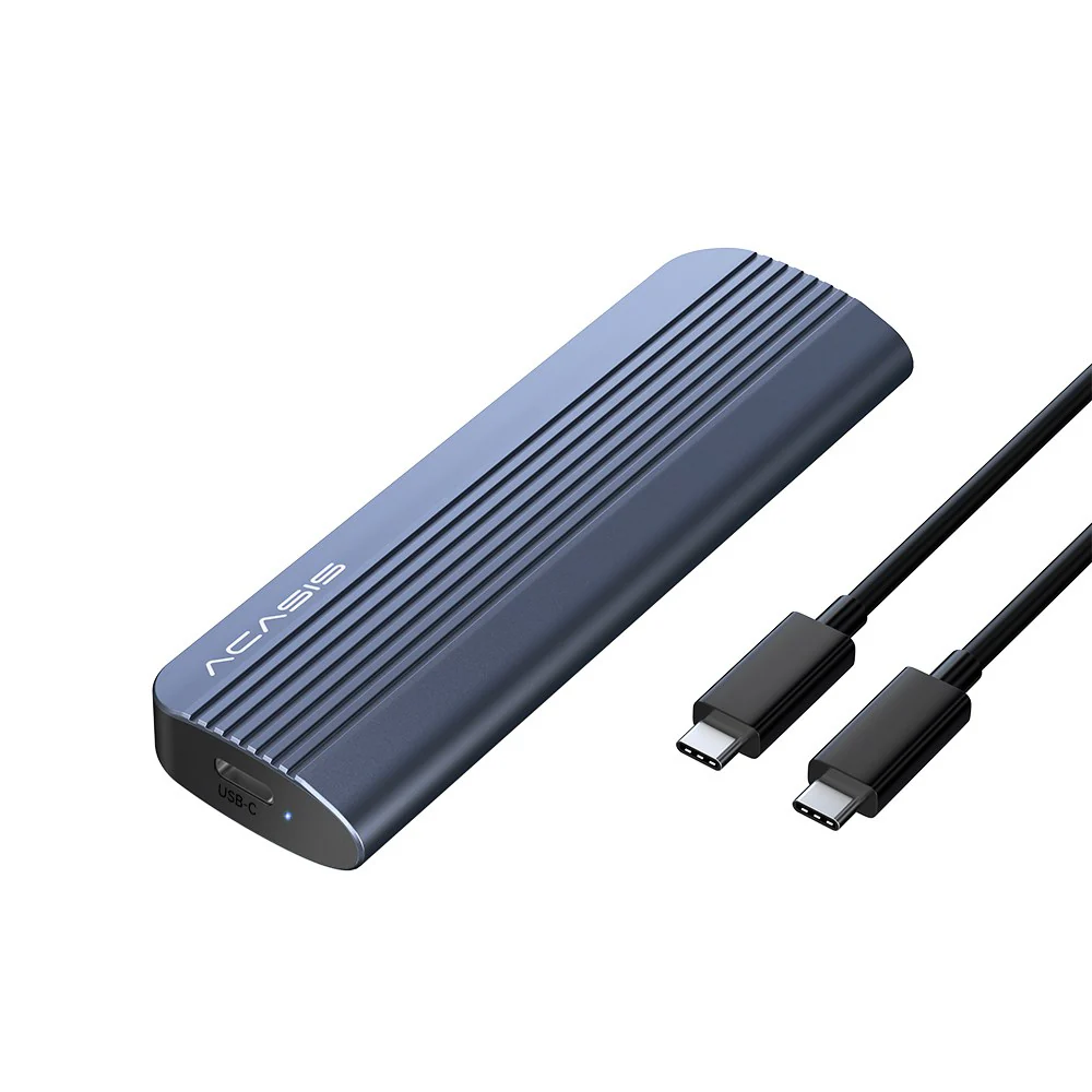 Acasis 10Gbps M.2 NVMe/SATA Tool-Free Type-C SSD Enclosure Adapter