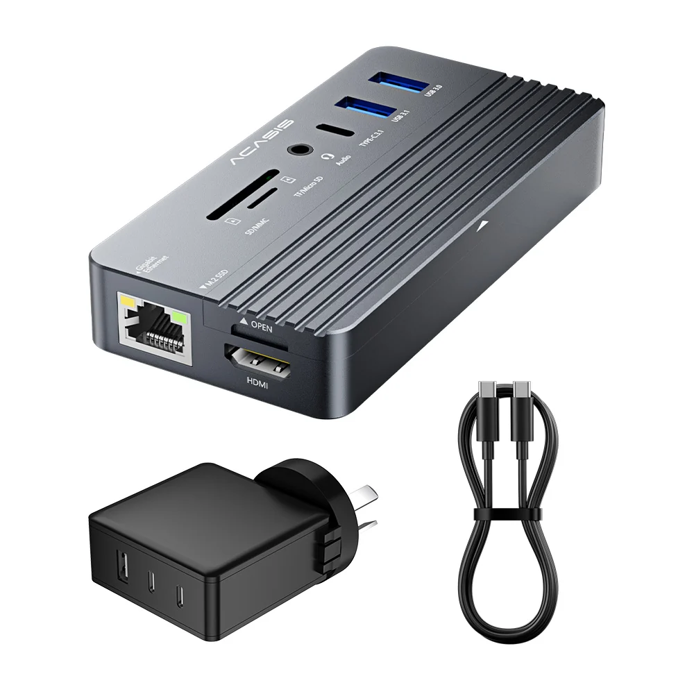 Acasis Swappable High-Speed SSD Storage & 10-In-1 Hub Docking Station - Image 25