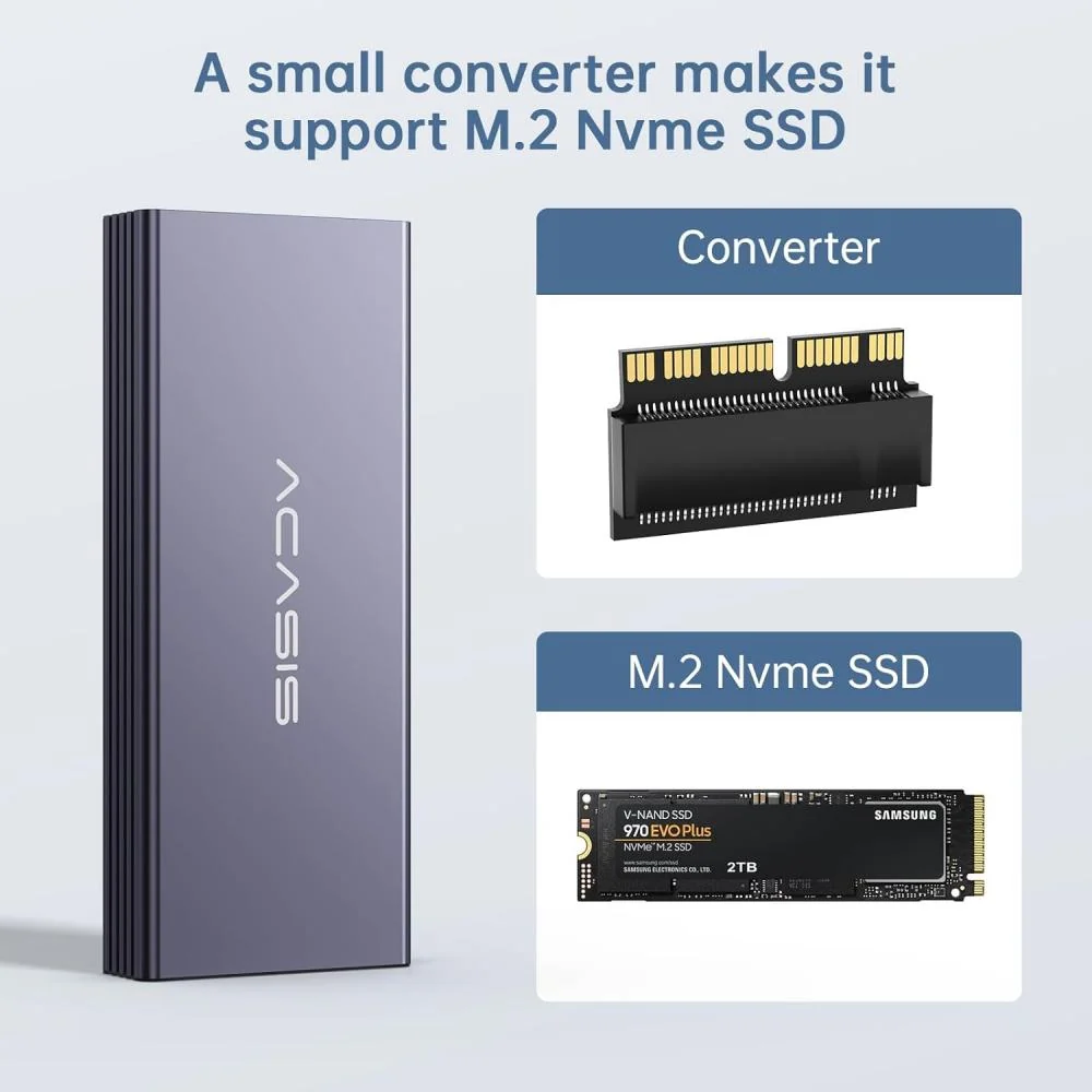 Acasis 20Gbps Apple SSD Enclosure for Mac(2013-2017|12+16 PIN) - Image 9