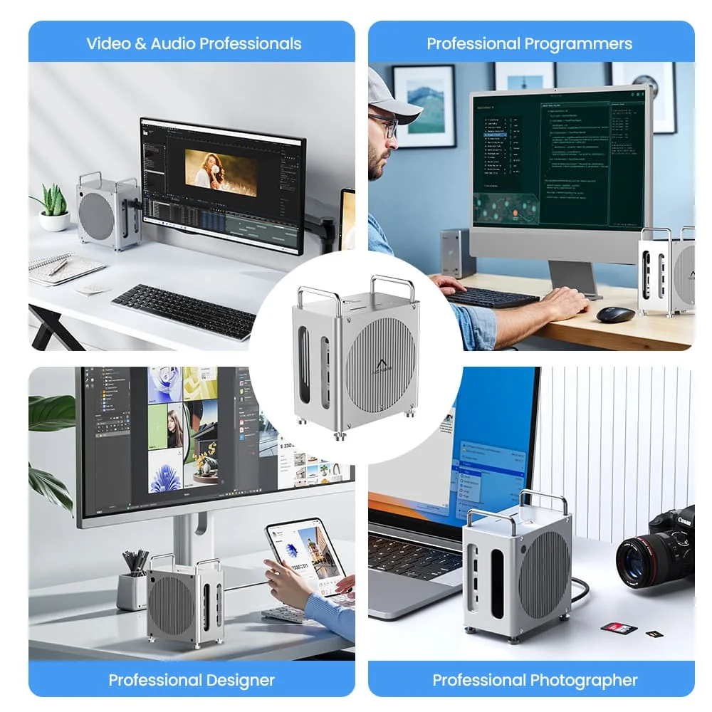 Acasis Mac mini M4 Workstation 8-in-1 40Gbps Dock - Image 9